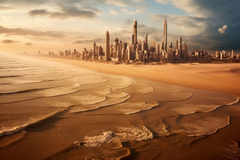 Sky architecture landscape cityscape. 
