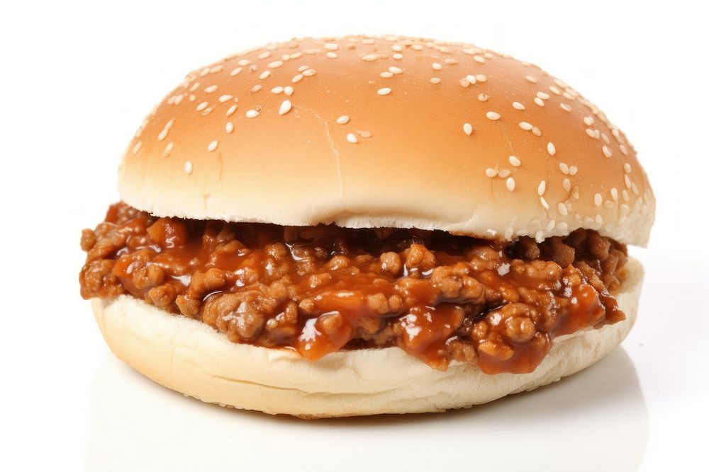 Sandwich food white background hamburger. AI generated Image by rawpixel.