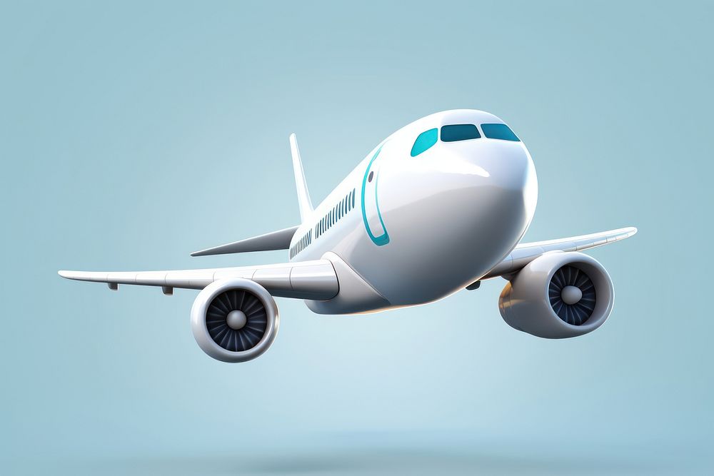 Airplane aircraft airliner vehicle. AI generated Image by rawpixel.