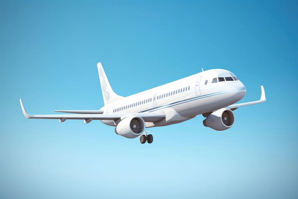 Airplane aircraft airliner vehicle. AI generated Image by rawpixel.