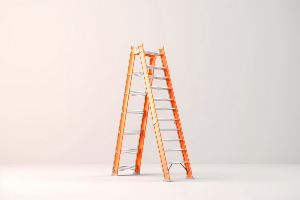 Ladder white background architecture lifeguard. AI generated Image by rawpixel.