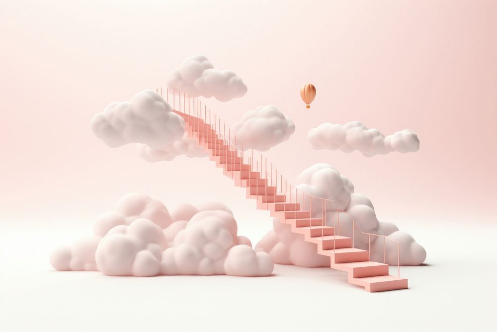 Nature cloud white transportation. AI generated Image by rawpixel.