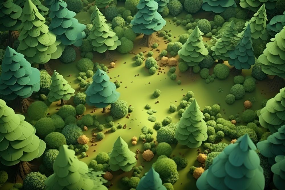 Forest woodland outdoors pattern. AI generated Image by rawpixel.