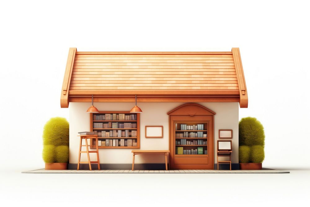 Architecture building cartoon house. AI generated Image by rawpixel.