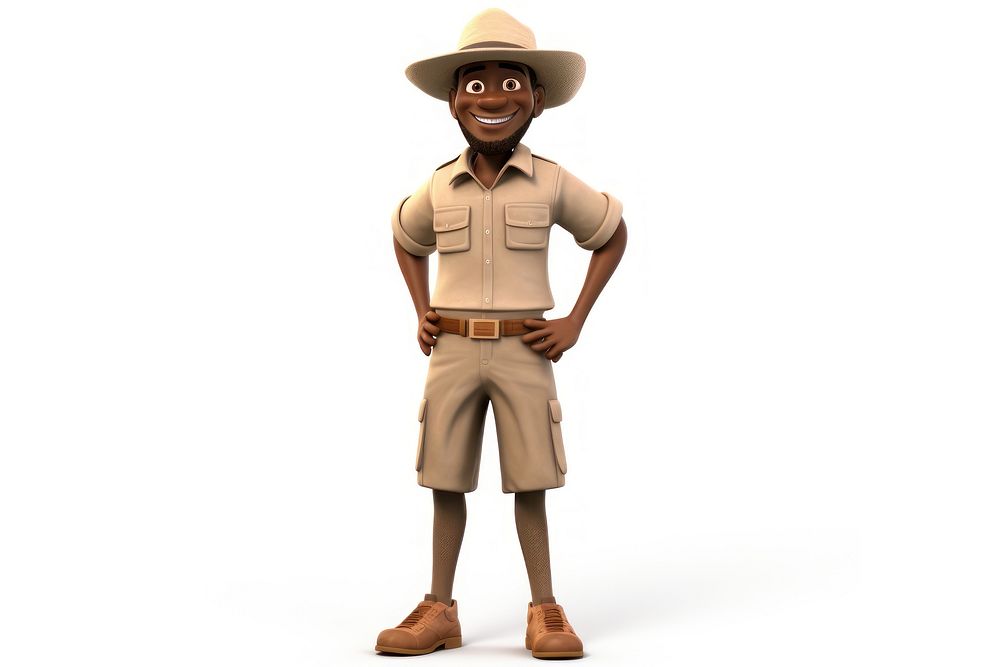 Cartoon khaki white background accessories. AI generated Image by rawpixel.