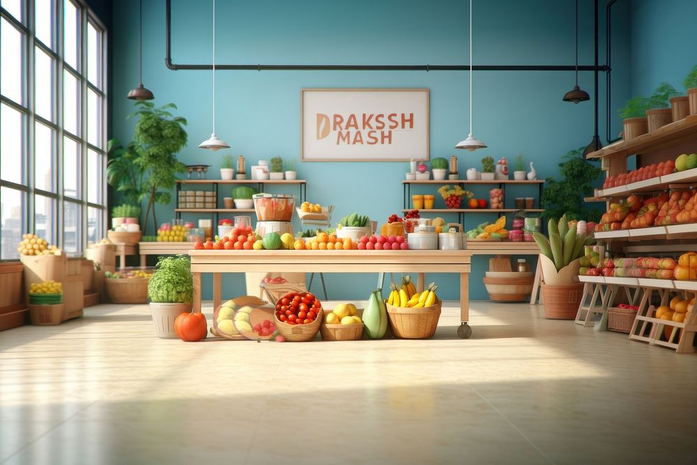Market supermarket plant food. AI generated Image by rawpixel.