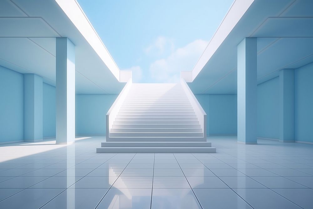 Building architecture staircase flooring. AI generated Image by rawpixel.