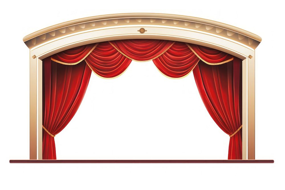 Stage theatre white background architecture. AI generated Image by rawpixel.