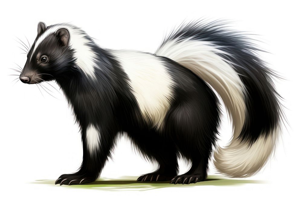 Wildlife animal mammal skunk. AI generated Image by rawpixel.