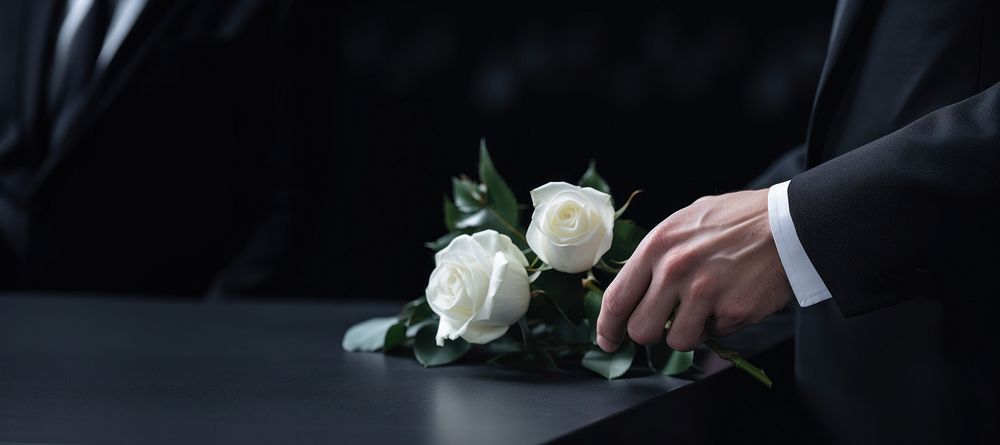 Flower hand rose wedding. AI generated Image by rawpixel.
