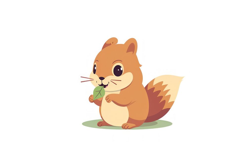 Squirrel chipmunk rodent mammal. AI generated Image by rawpixel.
