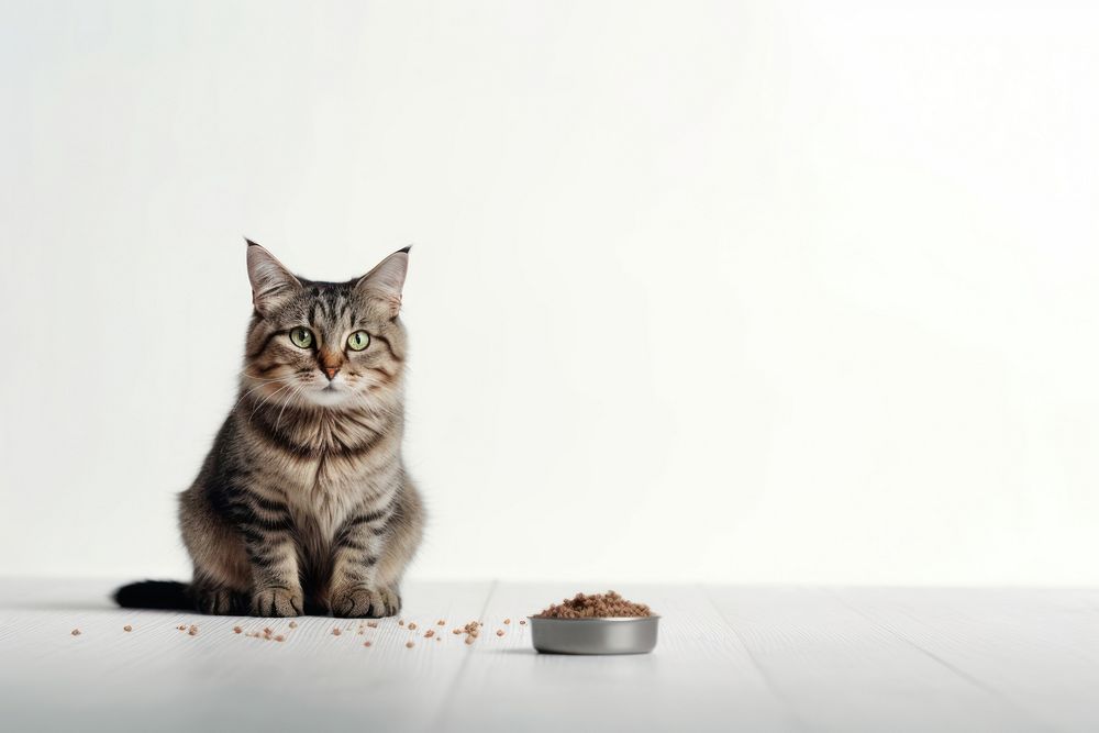 Pet food animal mammal kitten. AI generated Image by rawpixel.