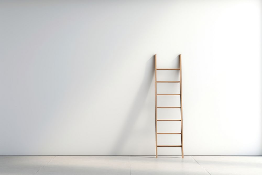 Wall architecture ladder white. AI generated Image by rawpixel.
