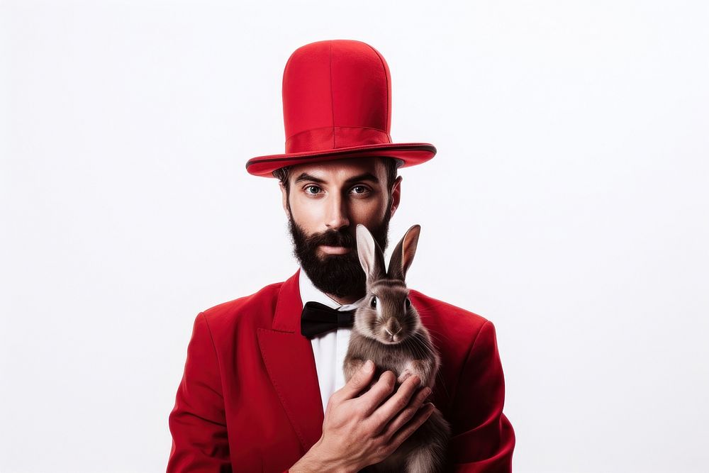 Magician portrait animal mammal. AI generated Image by rawpixel.