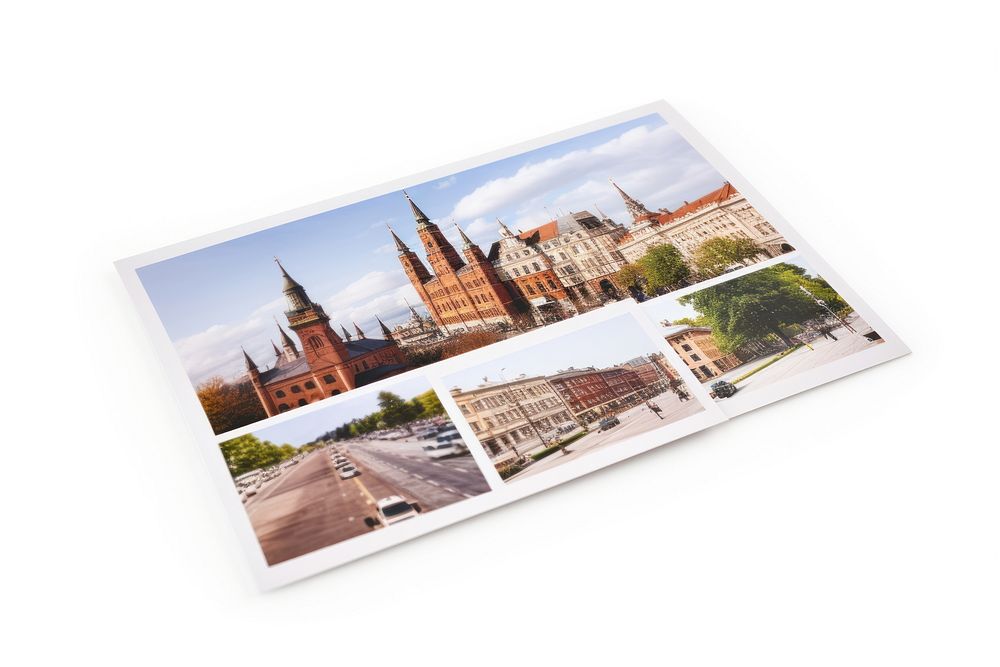 Architecture building postcard city. AI generated Image by rawpixel.