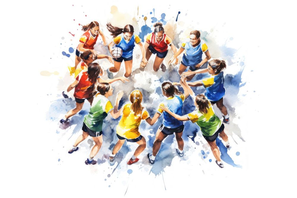 Sports adult white background togetherness. AI generated Image by rawpixel.