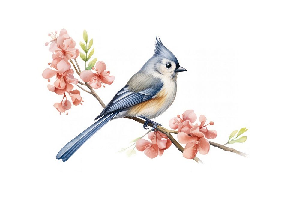 Bird drawing animal flower. AI generated Image by rawpixel.