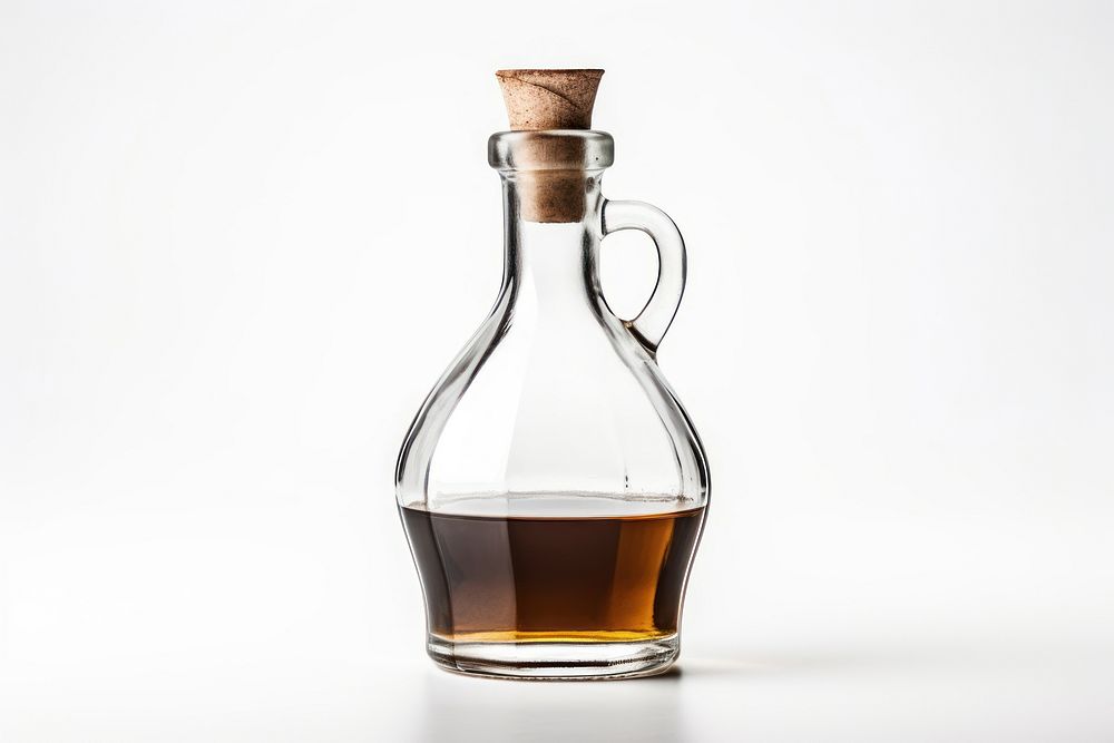 Bottle glass white background refreshment. AI generated Image by rawpixel.