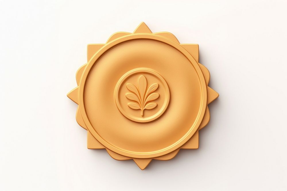 Certificate brooch icon gold investment ammunition. AI generated Image by rawpixel.