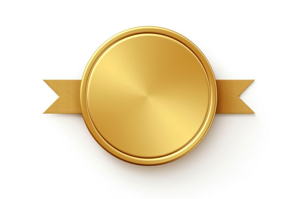 Gold jewelry symbol white background. AI generated Image by rawpixel.