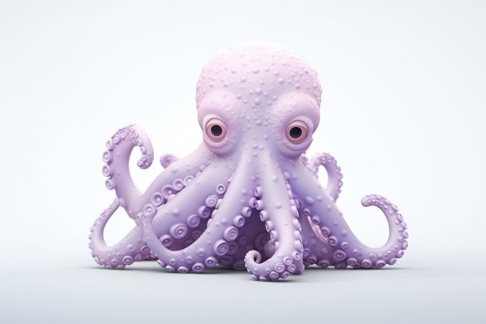Octopus cartoon animal nature. AI generated Image by rawpixel.