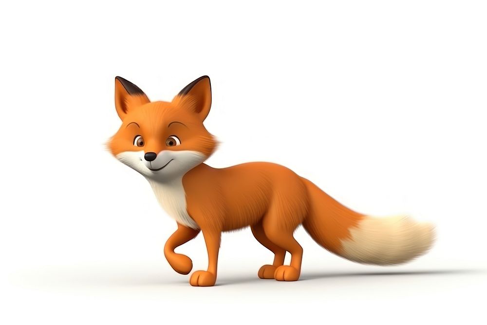 Red fox wildlife cartoon mammal. AI generated Image by rawpixel.
