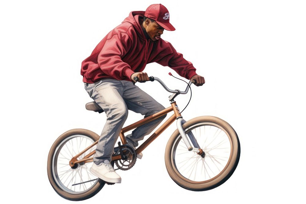 BMX bike bicycle vehicle cycling. AI generated Image by rawpixel.