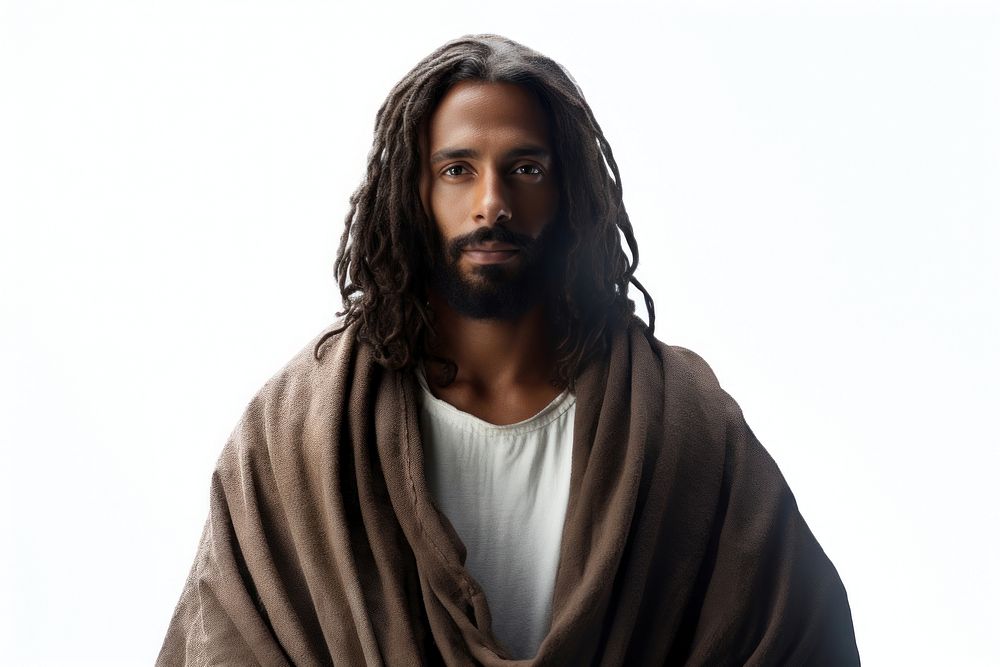 Jesus Christ portrait beard adult. AI generated Image by rawpixel.