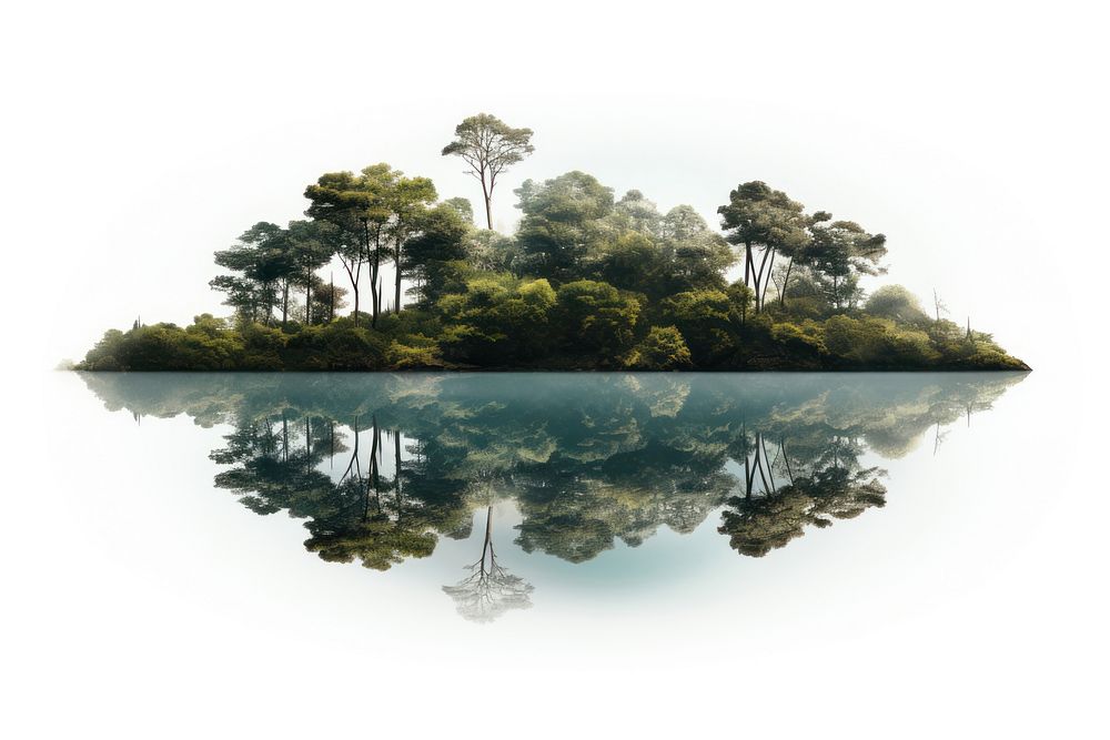 Lake tree landscape outdoors. AI generated Image by rawpixel.