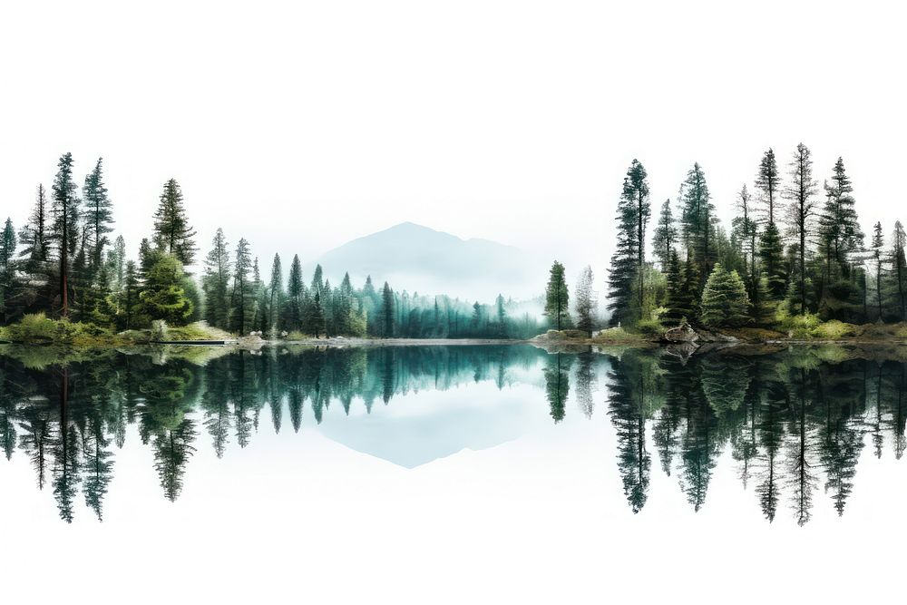 Lake tree landscape outdoors. AI generated Image by rawpixel.