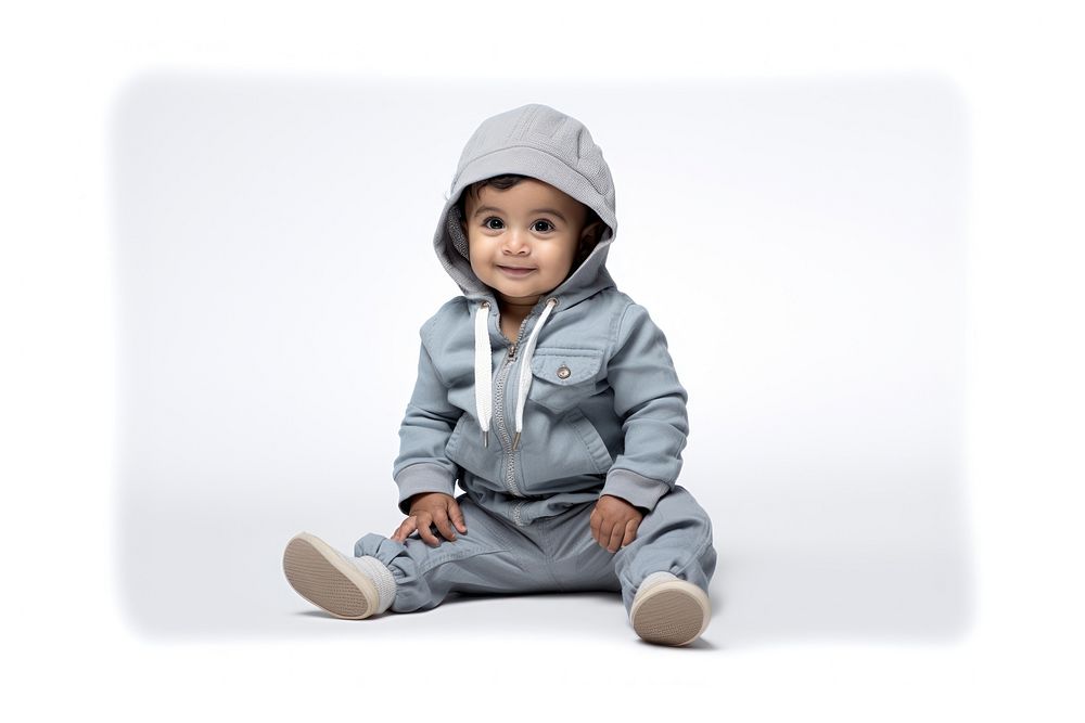 Baby sweatshirt portrait clothing. AI generated Image by rawpixel.