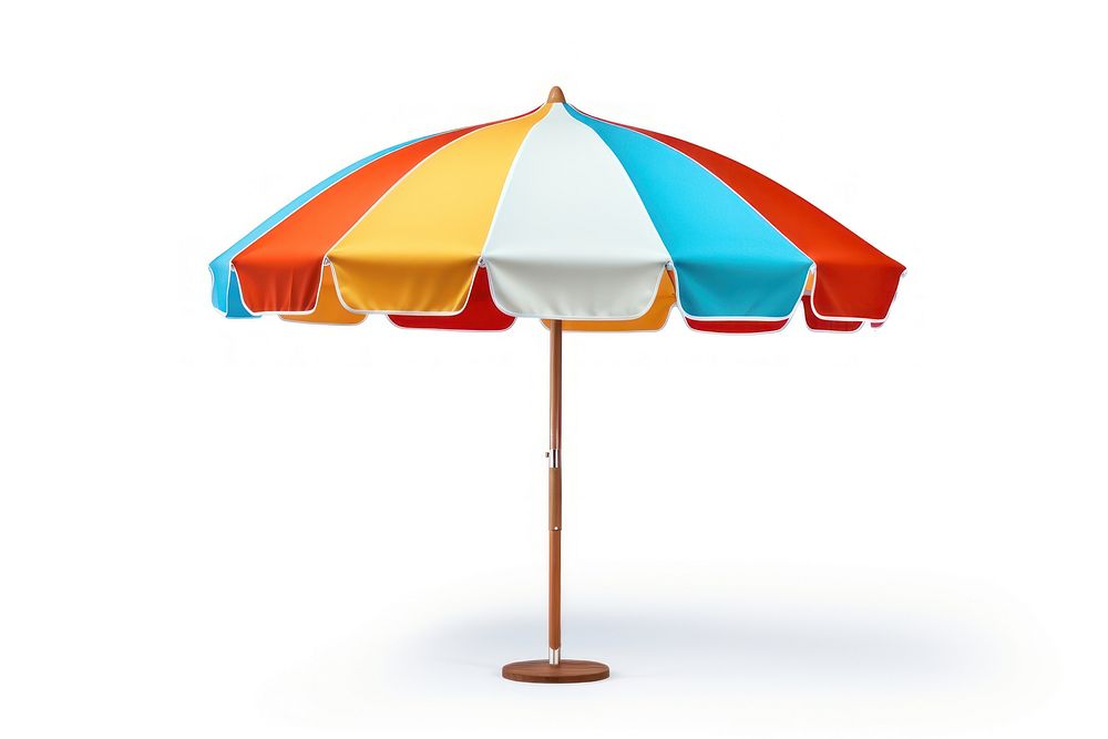Umbrella white background beach umbrella architecture. AI generated Image by rawpixel.