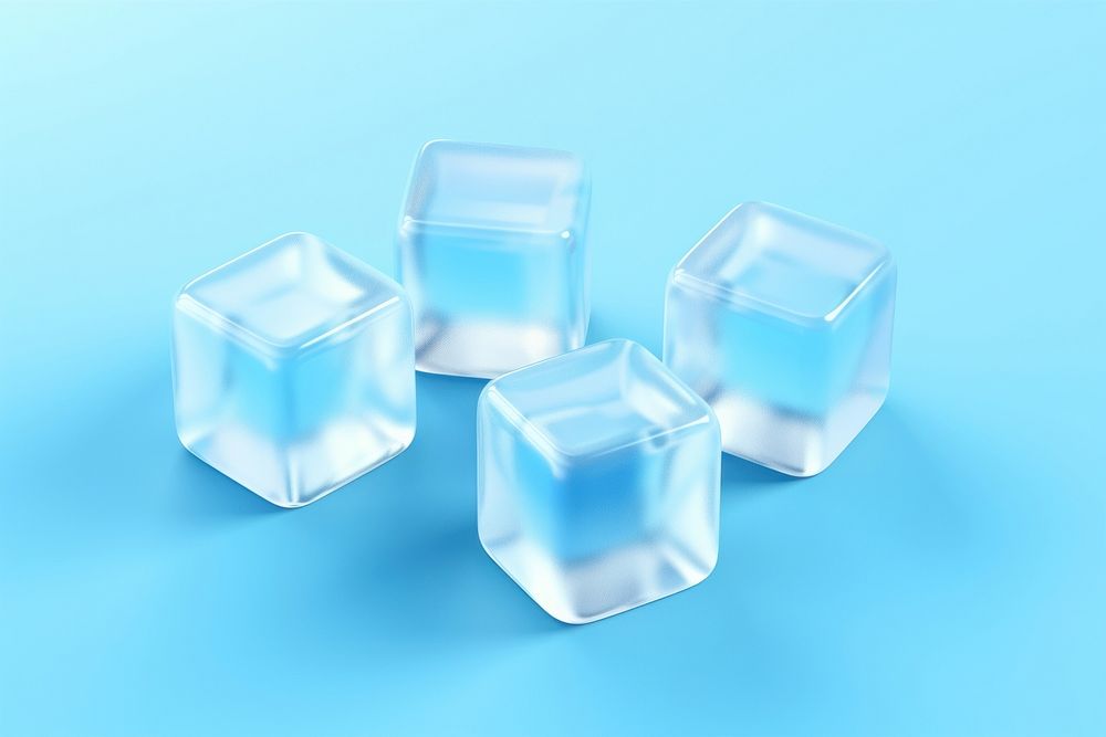 Ice translucent transparent cosmetics. AI generated Image by rawpixel.
