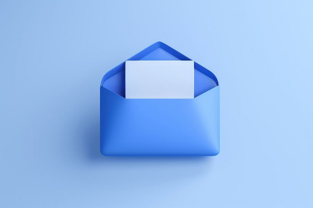 Envelope letter blue letterbox. 