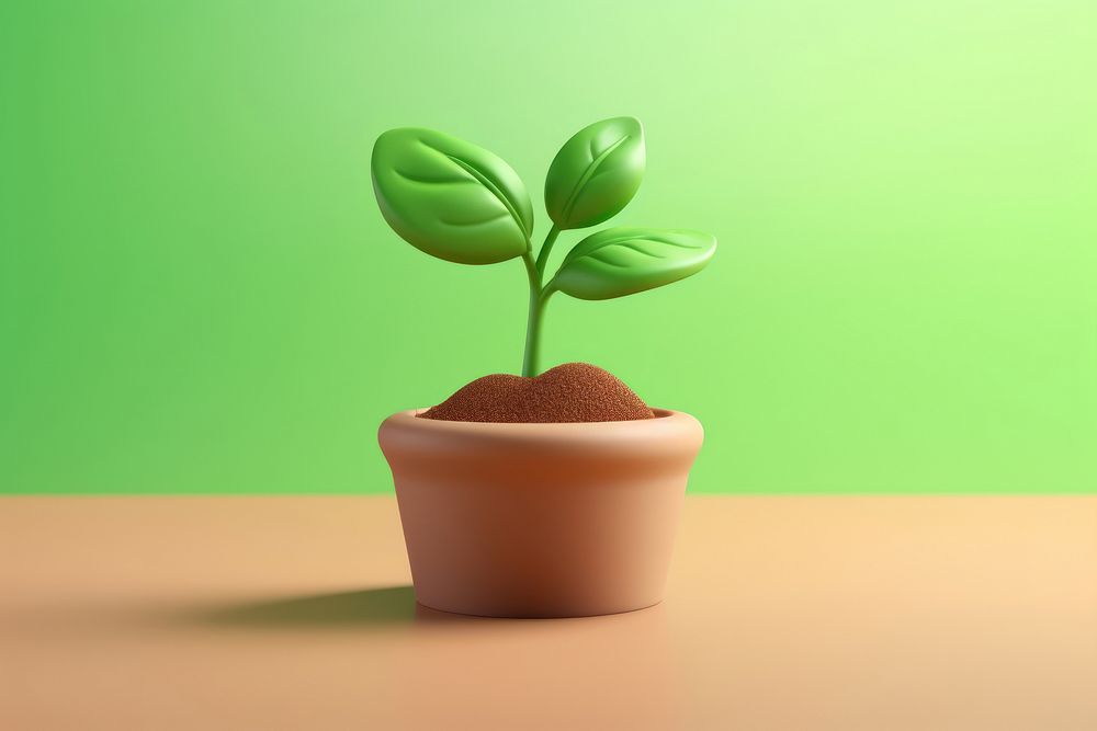 Sprout green plant leaf. AI generated Image by rawpixel.