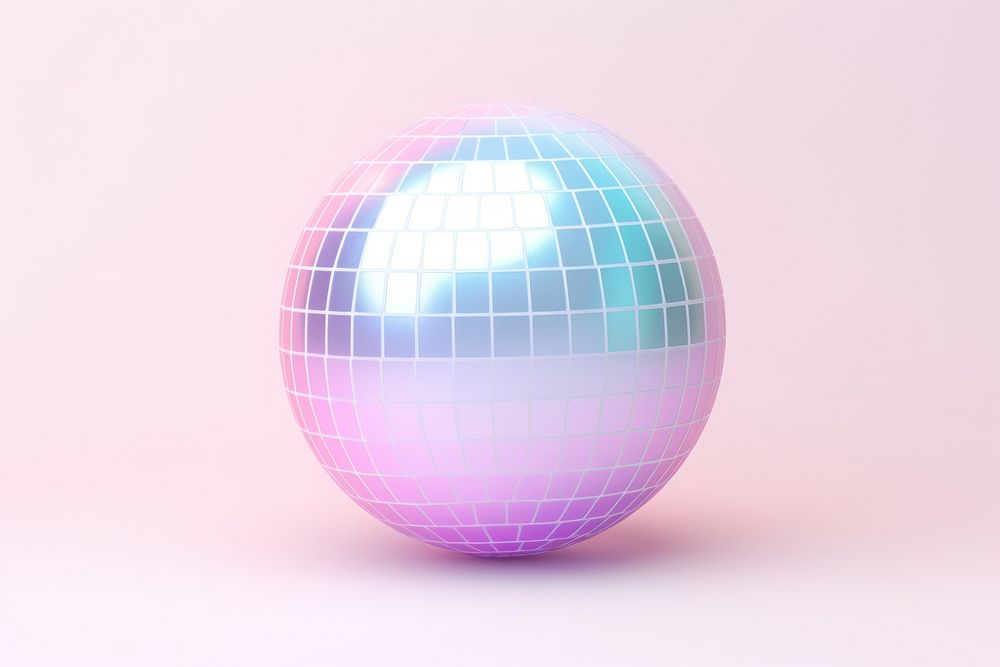 Sphere disco toy white background. AI generated Image by rawpixel.
