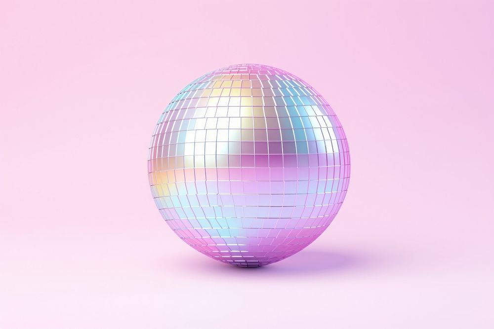 Sphere disco white background celebration. AI generated Image by rawpixel.