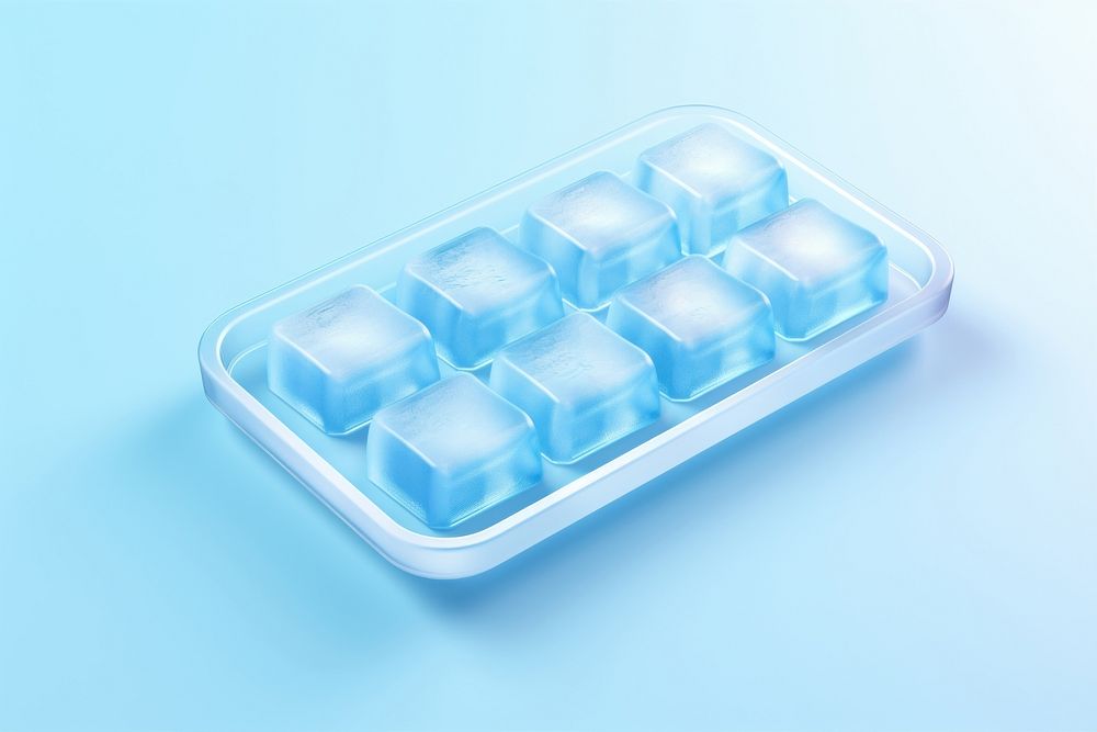 Tray ice container medicine. AI generated Image by rawpixel.