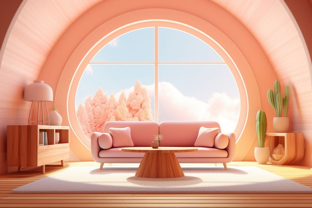 Architecture furniture building window. AI generated Image by rawpixel.