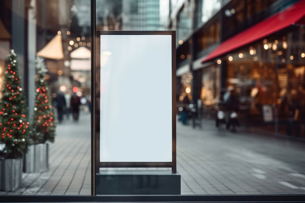 Mannequin outdoors window glass. AI generated Image by rawpixel.