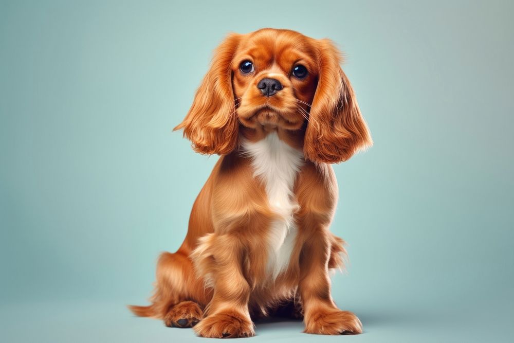Spaniel dog animal mammal. AI generated Image by rawpixel.