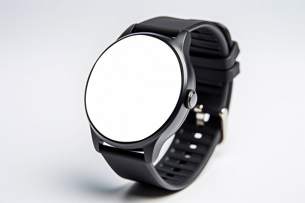 Wristwatch technology screen smart watch. AI generated Image by rawpixel.