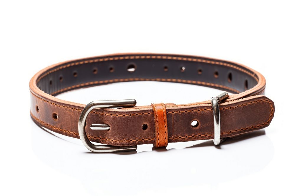 Buckle strap belt white background. AI generated Image by rawpixel.