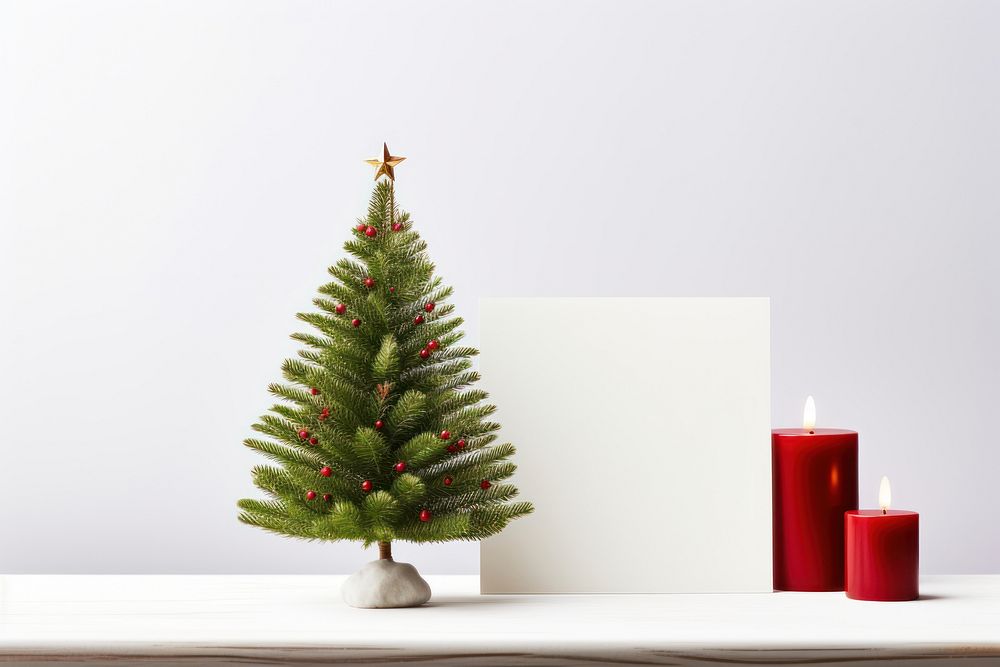 Christmas tree candle plant. AI generated Image by rawpixel.