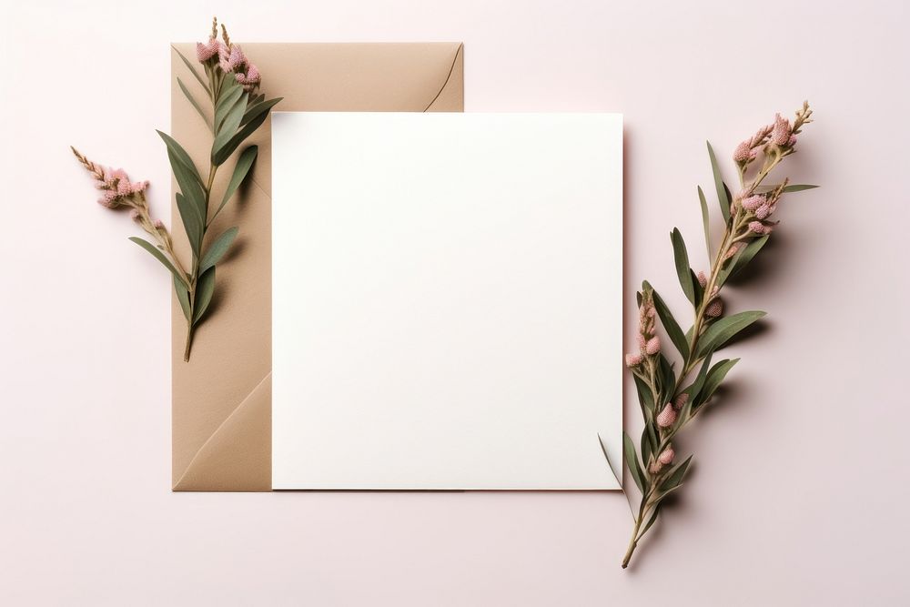 Envelope flower paper plant. AI generated Image by rawpixel.