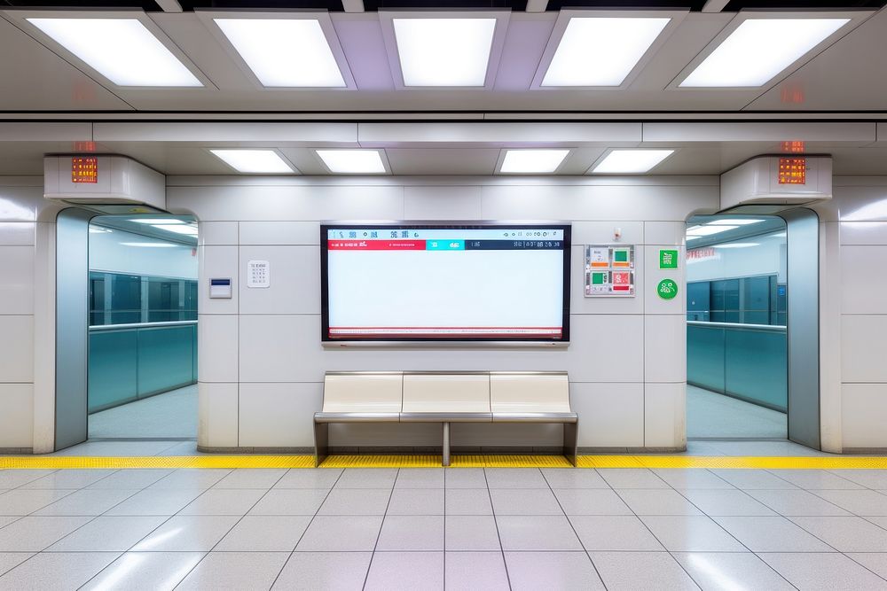 Screen display subway transportation. AI generated Image by rawpixel.