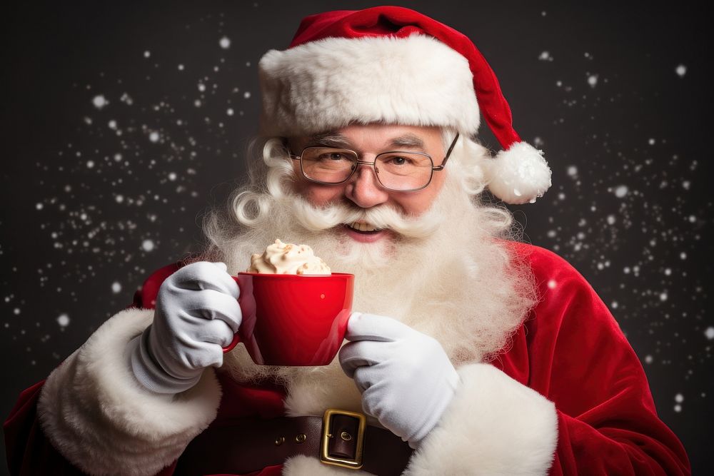 Christmas cup santa claus celebration. AI generated Image by rawpixel.