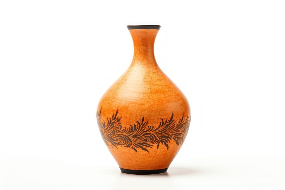 Ceramic vase pottery white background earthenware. AI generated Image by rawpixel.
