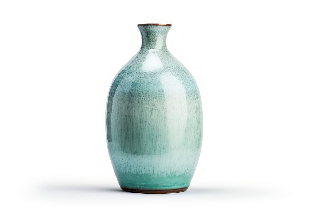 Ceramic vase porcelain pottery white background. AI generated Image by rawpixel.