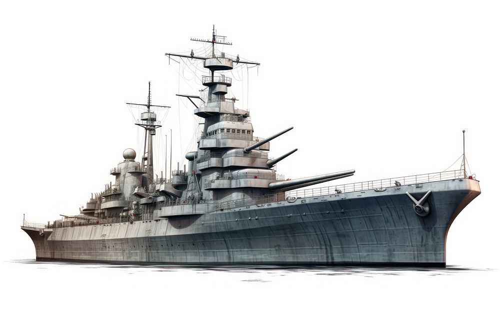 Battle ship architecture battleship watercraft. AI generated Image by rawpixel.